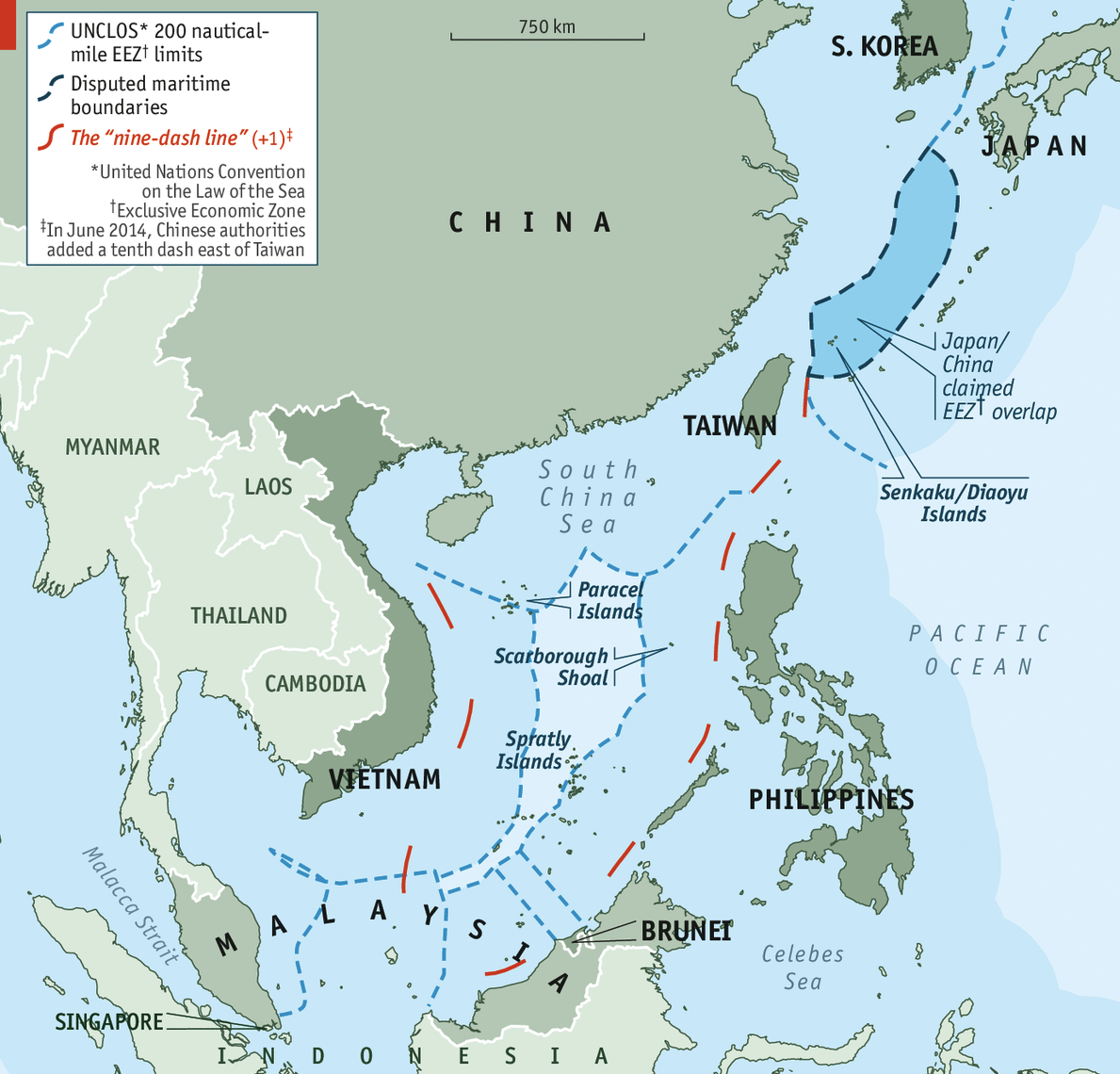 Figure 1: China&rsquo;s geopolitics in the South China Sea region (source)